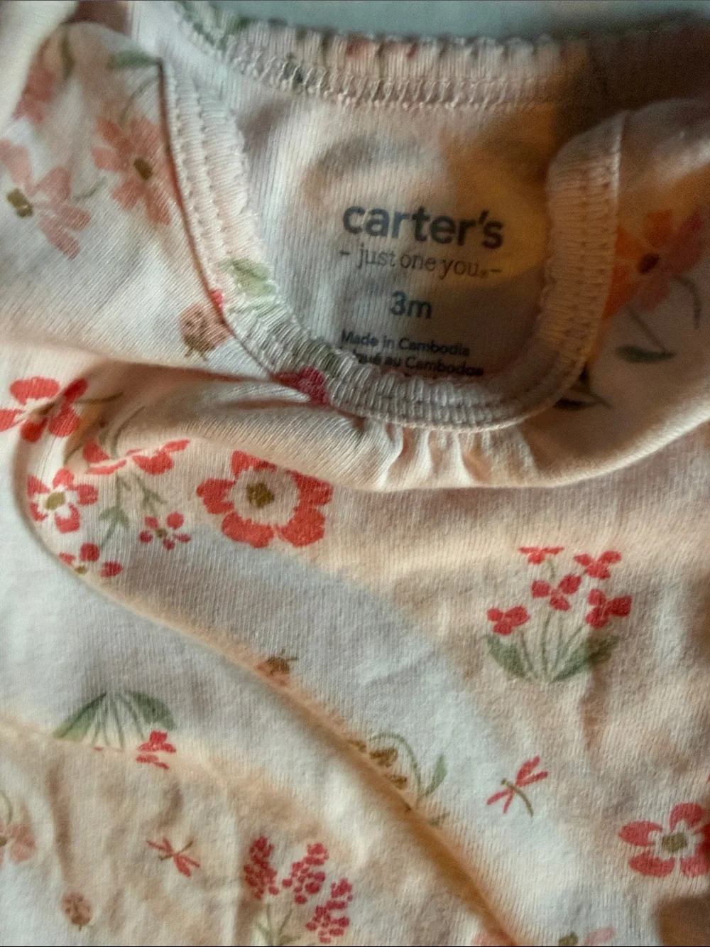 Carters, Saddle Designs soft coral